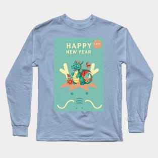 2024 Dragon: New Year Greetings Long Sleeve T-Shirt